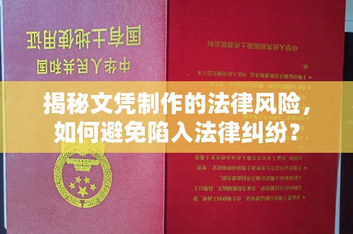 北市揭秘文凭制作的法律风险，如何避免陷入法律纠纷？