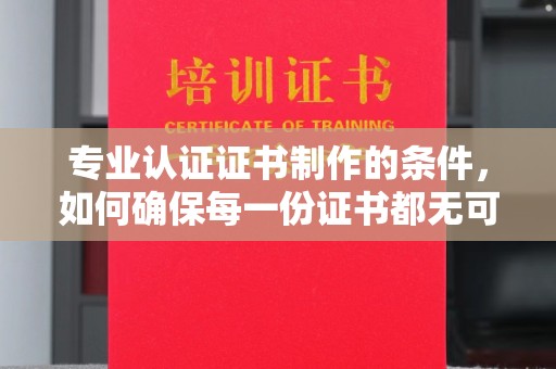 北市专业认证证书制作的条件，如何确保每一份证书都无可挑剔？