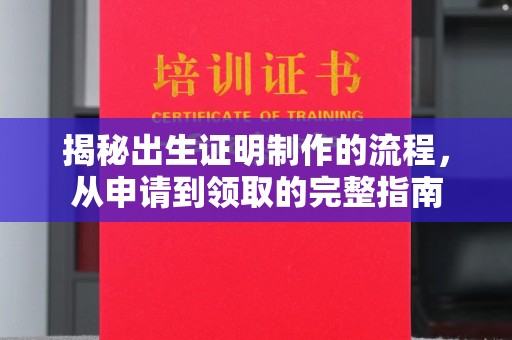 北市揭秘出生证明制作的流程，从申请到领取的完整指南