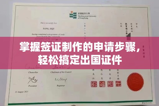 北市掌握签证制作的申请步骤，轻松搞定出国证件