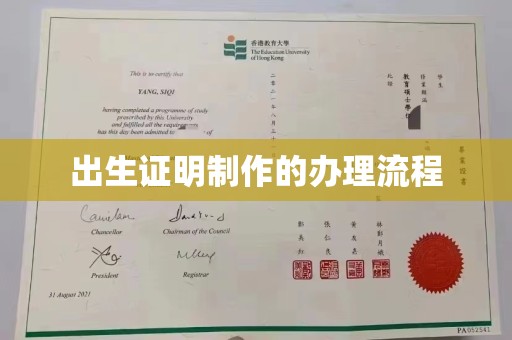 北市出生证明制作的办理流程